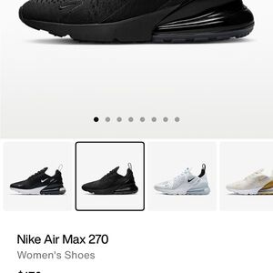 Nike Air Max 270 Black and White Sneakers
